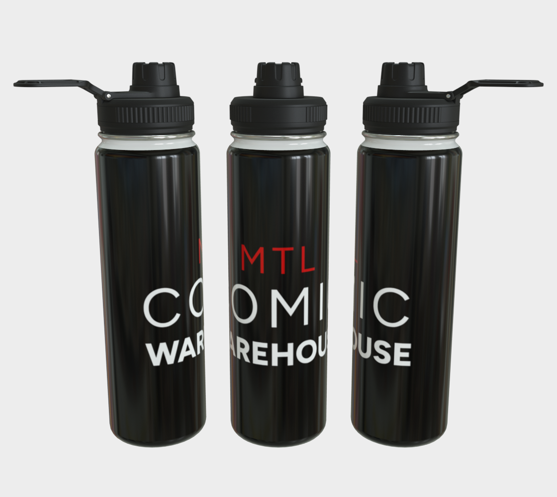 MTL Comic Warehouse Water Bottle - Glossy